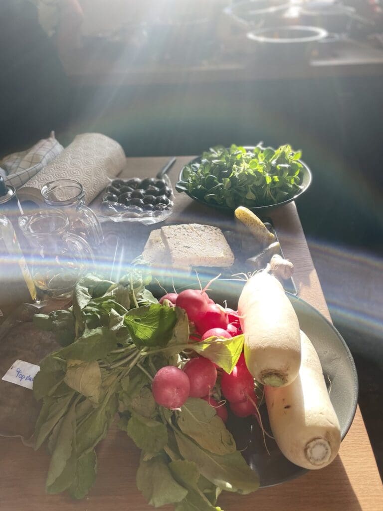 Radieschen und Rettich für den veganen Kochkurs in Hamburg